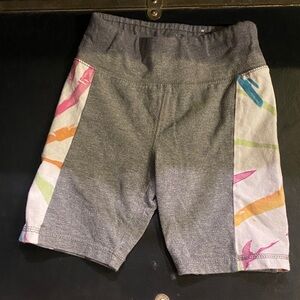 Justice Gray Shorts with Multicolor Accents